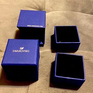 Two Swarovski Ring boxes Brand New